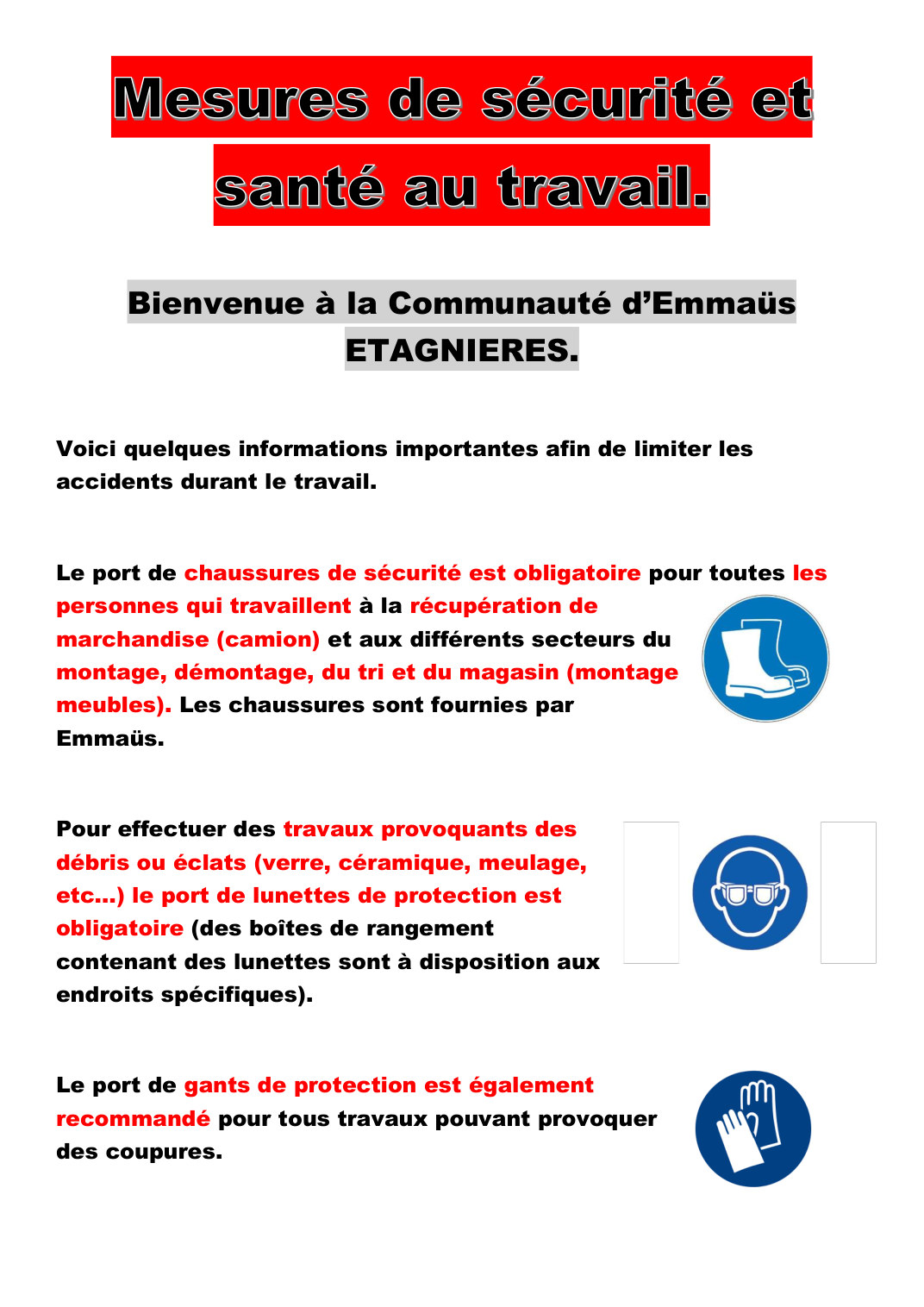 Sécurité au travail — page 1. Ouvrir pour agrandir.